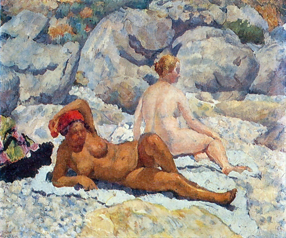 Old People, Nude on the Beach